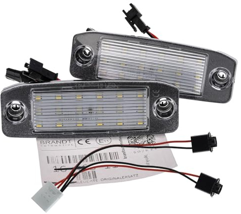 BRANDT AUTOMOTIVE Kennzeichenleuchten + Kabel LED kompatibel mit Hyundai Elantra IV Lim. HD 06-10 Tucson I JM 05-09 Kia Sportage III SL 11-16
