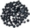 Halbrunde Perlen Schwarz zum Aufkleben, Halbperlen zum Basteln, Schwarze Perlen mit Flacher Rückseite, Black Half Pearl Beads für DIY Handwerk Schmuck Hochzeit Kleid Nail Art, 10mm 100pcs