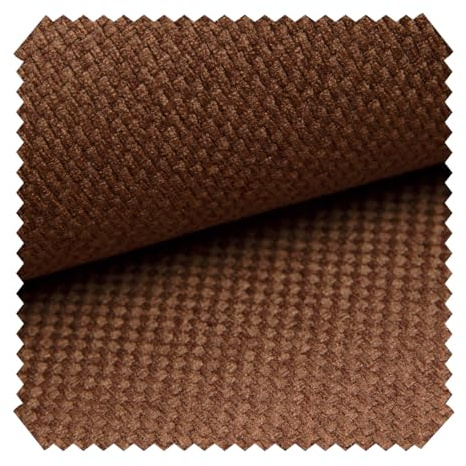 novely® GRANA - Melierter Webstoff - Leicht Grob Gewebter Möbelstoff - Robuster Polsterstoff aus Oxfordbindung - Pflegeleichte Meterware 1lfm | Farbe: 08 Nougat Braun