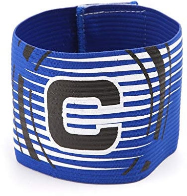 Haorw Futbol Arm Band Kapitänsbinde Armbinden Fußball C Standard Gummizug Armband (blau)