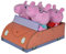 Simba 109261006 - Peppa Pig 4-TLG. Familienset im Auto, Schorsch 16cm, Peppa 17,5cm, Mama Wutz 19cm, und Papa 20cm, verpackt im Auto aus Pappe, ab den ersten Lebensmonaten