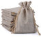 Naler 24 x Jutesäckchen Naturfarben Jute Beutel für Adventskalender Stoffbeutel Natur Säckchen Geschenksäckchen - 10 x 14 cm