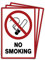 3 Stück No smoking/rauchen verboten Schild 20 x 30 cm aus stabiler PVC Hartschaumplatte 3mm mit UV-Schutz von STROBO