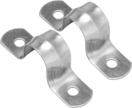 WELLOCKS Rigid Pipe Strap 32 PCS M14 Two Hole Strap U Bracket Tube Strap 304 Stainless Steel Heavy Duty 2 Holes Cable Clamp Hanger for Pipe Tube Fixing(D129M14)