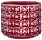 Nordring Maceta Cross - Macetero decorativo redondo para flores e plantas para interiores S (10 cm ø), rojo, Cerámica