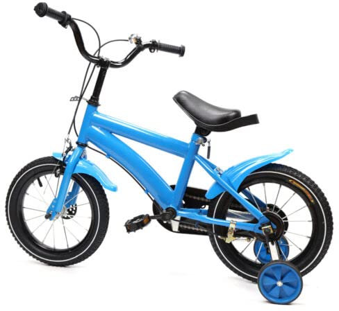 Jungen Kinderfahrrad Mit StüTzräDer Unisex Ab 3-6 JahrekinderfahrräDer KinderfahrräDer AnfäNger Fahrrad Kinderrad StüTzräDe MäDchen Bike Kinder FahrräDer MäDchenfahrrad Anti-Rutsch (Blau/14)