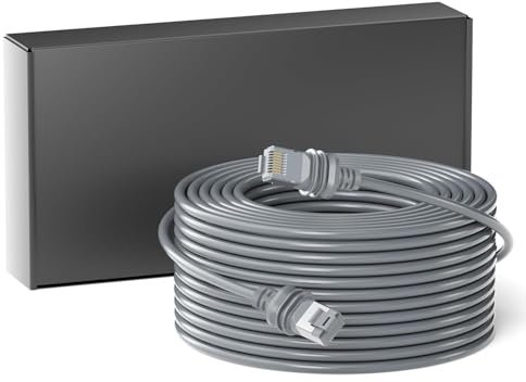 TEMZICK 150FT/46M Starlink Gen 3 Cable, Waterproof Satellite Replacement Standard V3 Cable for Starlink Rectangular Satellite Gen 3 Starlink Cable Extension Starlink Accessories (150ft)