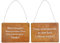 2er Set Wandbilder Sprüche 18x13cm Schilder Garten-Deko Türschild Edelrost Rostdeko Wanddeko