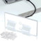 50 Stück Haken für Indoor & Outdoor Lichterkette Kugel, Kabelhalter, Wasserdichte Selbstklebend Kabelclips für Weihnachtsbeleuchtung, Kabelorganisator, Kabelklemmen, Transparent Kabelmanagement