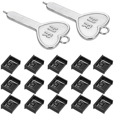 sourcing map 15 Port Blocker Locking USB Port/Dust PC Blocker with Coded Key,Black