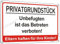 Schild Privatgrundstück Unbefugten ist das Betreten Verboten Metall Reflektierend 20x30cm, Eltern Haften für Ihre Kinder Schild, Rostfreies Aluminium, UV-Beständig, mit Bohrlöcher (Weiß)