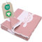 Merle Toys® Premium Babydecke Baumwolle, 100% Bio, GOTS- und Oeko-TEX zertifizierte Baby Decke für Neugeborenen mit Wachstumsskala, Geschenk zur Geburt Junge & Mädchen, Kuscheldecke Baby, Rosa