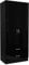 Nera High Gloss 2 Door Wardrobe with Drawers and Hanging Rail Slim Wardrobes for Small Bedrooms Storage (Black Gloss (Matt Black))