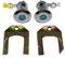 Serrure Hayon Coffre Jeu de clés de barillet de serrure de porte de voiture pour Pe&ugeot 107 pour Citroën C1 pour Aygo 05-14