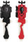 AIBREAY 2 Burst Toupie Launchers avec Grip, L/R Spin DB Layer Launcher, Compatible avec Les gyroscopes Burst-Series, Noir Rouge Set