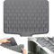 RZCOMP Silicone Draining Mat,Silicone Dish Drying Mat Non-Slip Sink Drainer Mat,No-Spill Mat & Heat Resistant Folding Draining Board Mat for Kitchen Counter,Sink