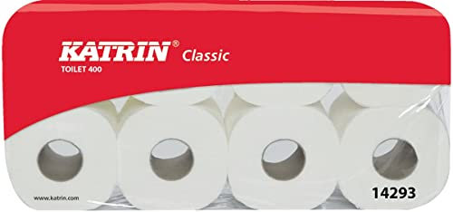 Katrin Classic Toilettenpapier weiß 2-lg. 6 x 8 Rollen á 400 Blatt Tissue-Recycling