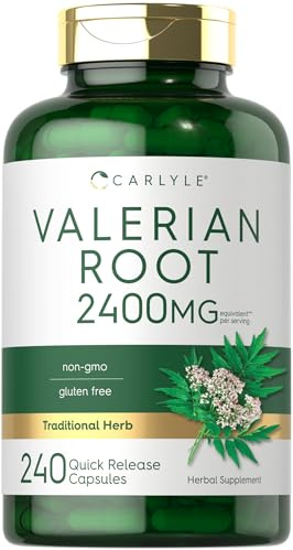 Carlyle Valerian Root Extract Supplement | 240 Capsules | Traditional Herbal Formula | Non-GMO & Gluten Free
