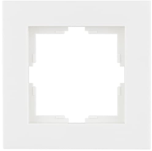 REV Matrix, 1-fach Rahmen Steckdose, Rahmen Lichtschalter etc., weiss-matt