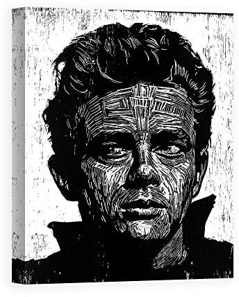 DìMò ART Kunstdruck auf Leinwand, Motiv Shigley Neil James Dean