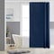 Furlinic Shower Curtain Mould Proof Resistantand Waterproof Washable Polyester Fabric Navy Bath Curtains with Weight Tape 6 Hooks for Wetroom 33x72 Inch.