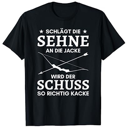Bogenschießen Geschenk Bogenschützen Spruch Langbogen T-Shirt