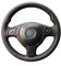 Mewant Lenkradbezug aus Mikrofaser-Leder für BMW 3er E46 E46/5 Serie 2004-2005/5er Serie E39 2002-2003 / M3 2001-2006 / M5 2000-2003