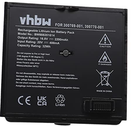 vhbw Akku kompatibel mit Bose 350160-1100, SoundDock Lautsprecher Boxen Speaker (2200mAh, 16,8V, Li-Ion)