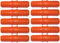 AERZETIX - C48683 - Lot de 10 raccords réparateurs cannelés 3/4'' x 3/4'' - jonction de réparation Manchons pour Tuyau d'arrosage - en Plastique