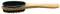 Personalised clothes brush, lint brush, and pet hair removal brush, with wooden shoe horn handle