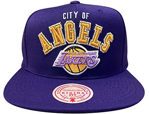 Mitchell & Ness Los Angeles Lakers City of Angels ZZ - Berretto NBA, colore: Lilla