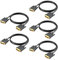 DVI to DVI Cable 6ft, 5-Pack DVI DVI-D to DVI-D (24+1) Dual Link Cable for Computer, Laptop, Monitor, TV, Projector (2M, 5)