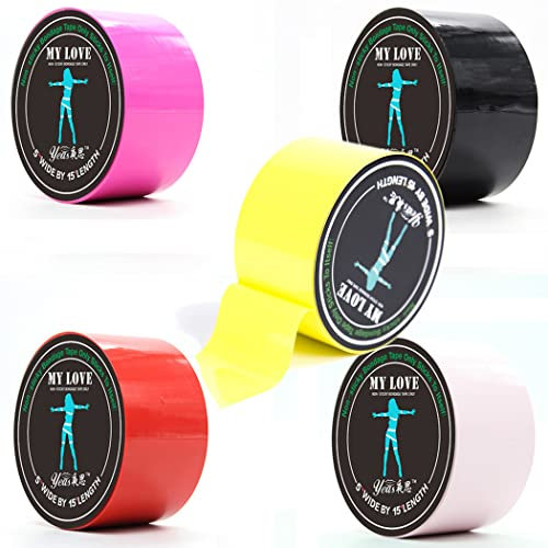 Bondage Tape Set Mit Wasserdichten Sexlaken, Bondage-Bänder 15M Langes Deluxe SM Seile Elektrostatisches Ohne Kleber Paar Sex Tape BDSM Band Für Sexspiele Paare Frauen Männer,Black strap