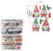 Ideen mit Herz Diamond Painting Sticker | 4 Bogen in DIN A4 | Aufkleber einzeln abziehbar | inkl. Schmucksteine (Winter Wichtel)