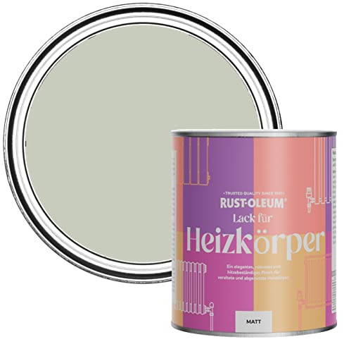 Rust-Oleum Light Green Radiator Paint in Matt Finish - Aloe 750ml