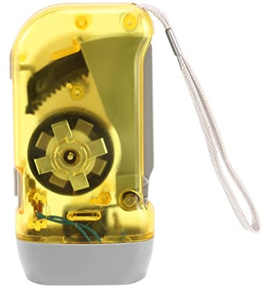 KVSERT Lampe de poche à dynamo à 3 LED avec manivelle et manivelle - batterie