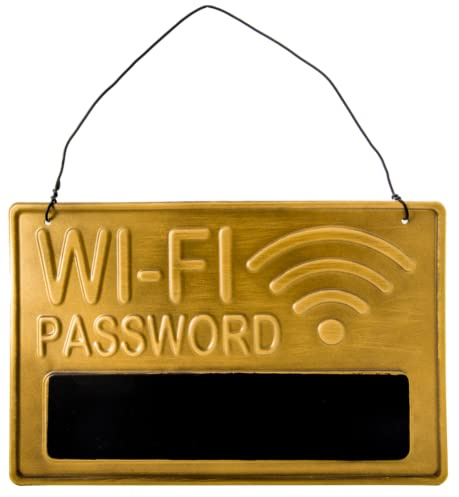 WIFI - Cartel decorativo con contraseña (30 x 20 cm), diseño de tiza
