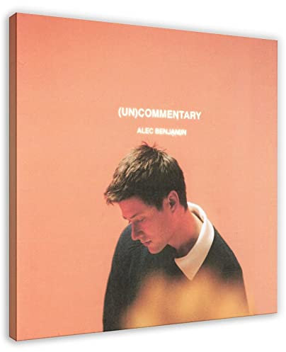 FABIVA Alec Benjamin (Un) Kommentaralbum Cover Leinwand Poster Schlafzimmer Dekor Sport Landschaft Büro Zimmer Dekor Geschenkrahmen 30 x 30 cm