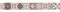 Frise adhésive décorative autocollante, frise adhésive borgatella tomette carreaux de ciment style ancien, 10 cm X 300 cm
