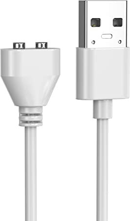 Mellbree Magnetic USB DC Charger Cable for Wireless Massager, 2PIN Replacement Charging Cord 6mm