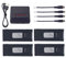 4PCS 3.7V 1800mah Batería de Litio con Cargador 4 en 1 para E88 E88PRO E88MAX E525 E99 E99PRO P1 P5PRO K3 S1 P8 RC Accesorios de aeronaves de Cuatro Ejes de Control Remoto
