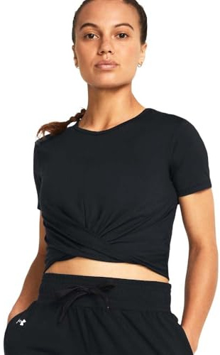 Under Armour Damen Croptop Motion Crossover Black-White S