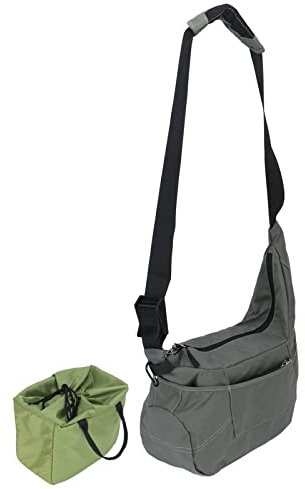 AMONIDA DSLR Camera Sling Bag, Double Zipper Fashionable Waterproof Extendable Space DSLR Camera Shoulder Bag for Travel for Women for Hiking