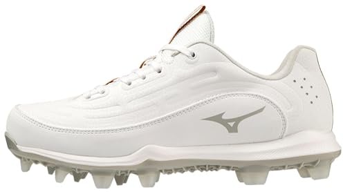 Mizuno Tacos de Softball Finch Elite 6 Low TPU para Mujer, Blanco, 39 EU