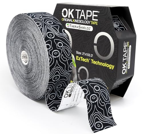 OK TAPE PRO Kinesiology Tape Bulk 103Feet, Water-Resistant Sports Tape