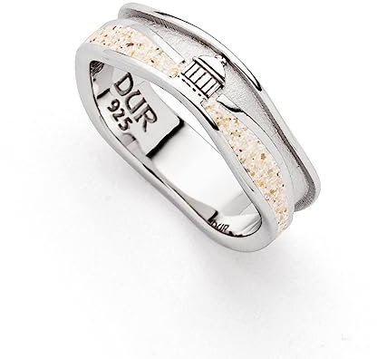 DUR Ring Strandwellen Borkum Strandsand und Musikpavillon Silberring Borkumring Borkumschmuck (54)