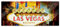 Pixxprint Glasbild Panorama, Wandbild aus Echtglas, Ortseingangsschild Las Vegas, 100x40 cm, inkl. Aufhängung und Abstandshalter