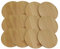 hausleben 12er Set Untersetzer | Ø 10 cm | Natur | Bambus | umweltfreundlich | Küche | Tisch | Deko