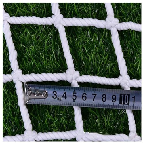 Cuerda De Nylon Blanco Red De Seguridad Multiuso For Niños, Escalada Cuerda De Malla Tejida Red Barandilla del Balcón Barandilla De Escalera Juegos Infantil Decoración (Size:1X2M(3X7FT),Color:Blanco)