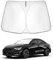 SHAOHAO Compatible con Audi A3 8Y 2022 2023 2024 S RS Accesorios Parasol Tejido Recubierto Plata Parasol Plegable Parasol Protección UV y Calor Parasol Parabrisas Audi A3 8Y
